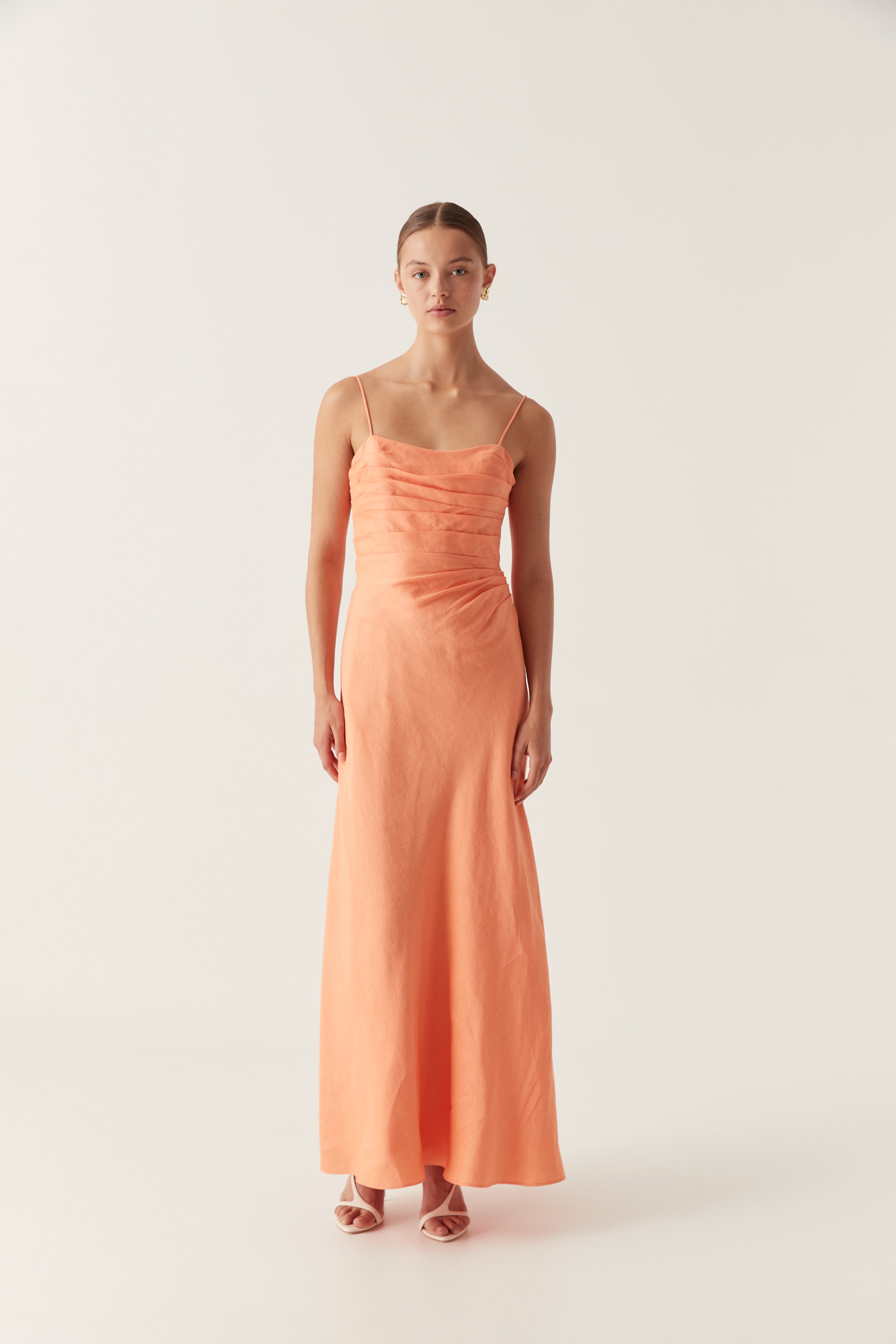 Aurelia Crepe & Satin Maxi Dress