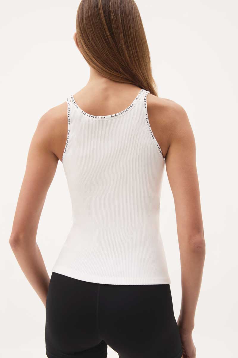 Logo Strap Ribbed Tank 142