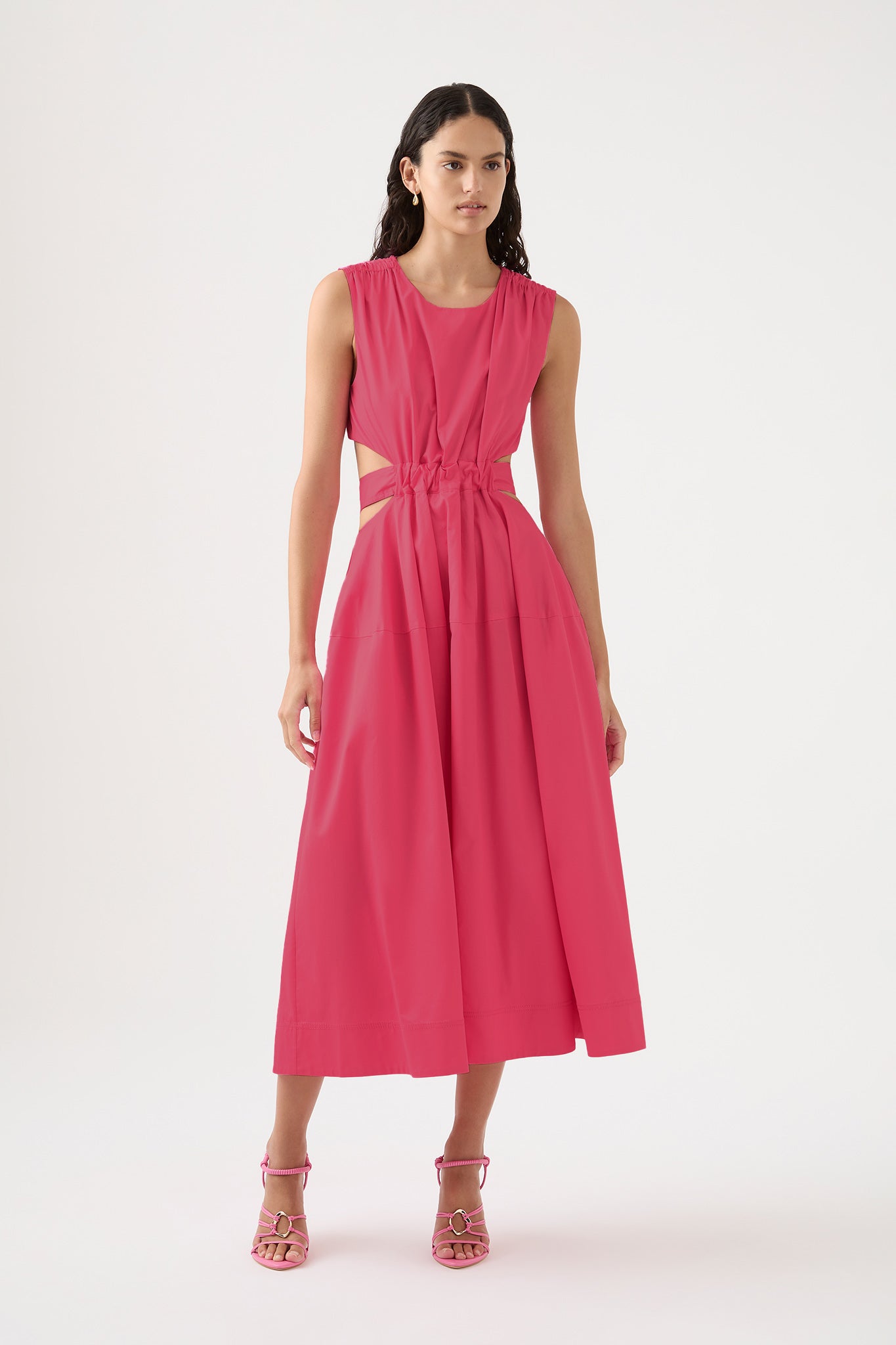 Zorina Tie Midi Dress