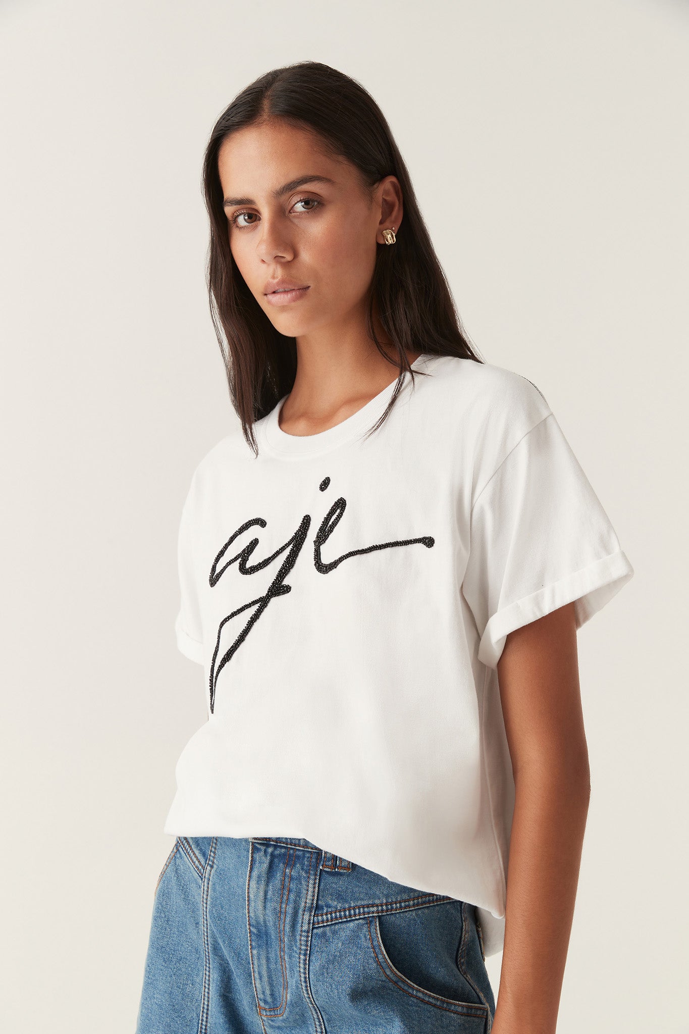 aje white t shirt