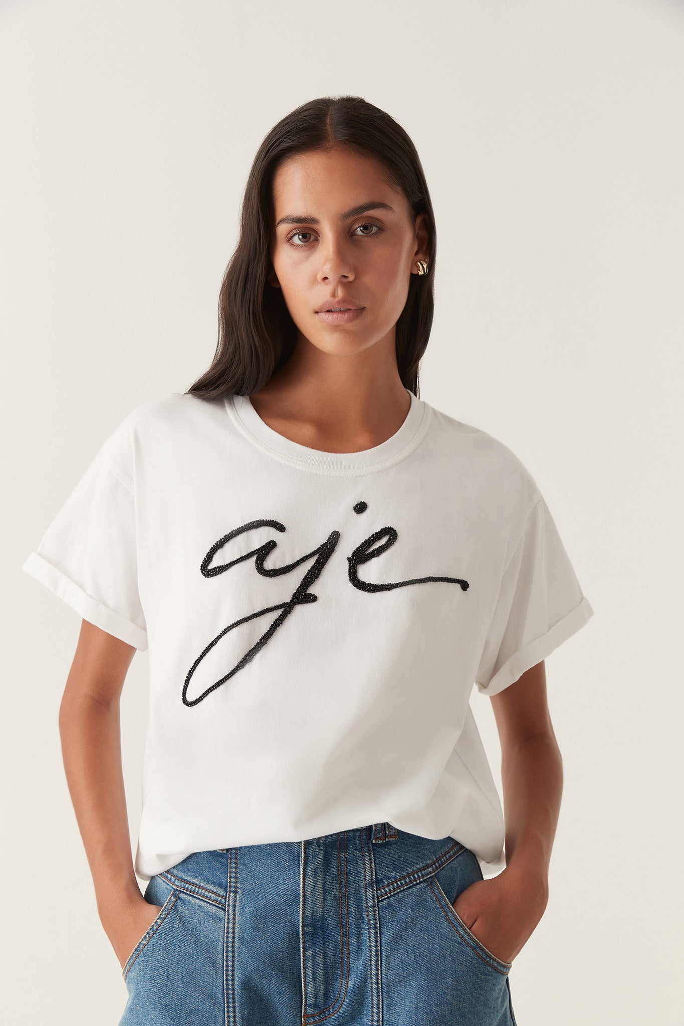 aje white t shirt