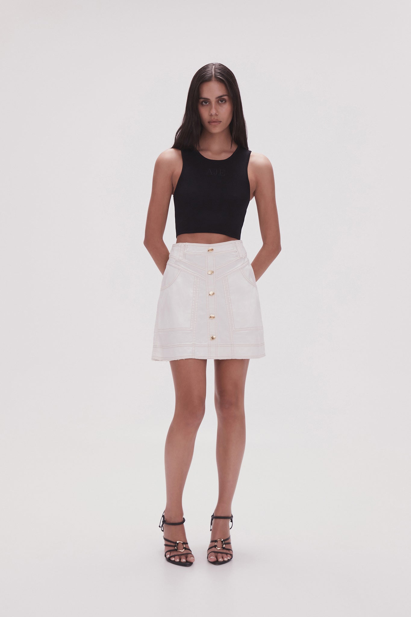 White denim skirt | Lindex UK