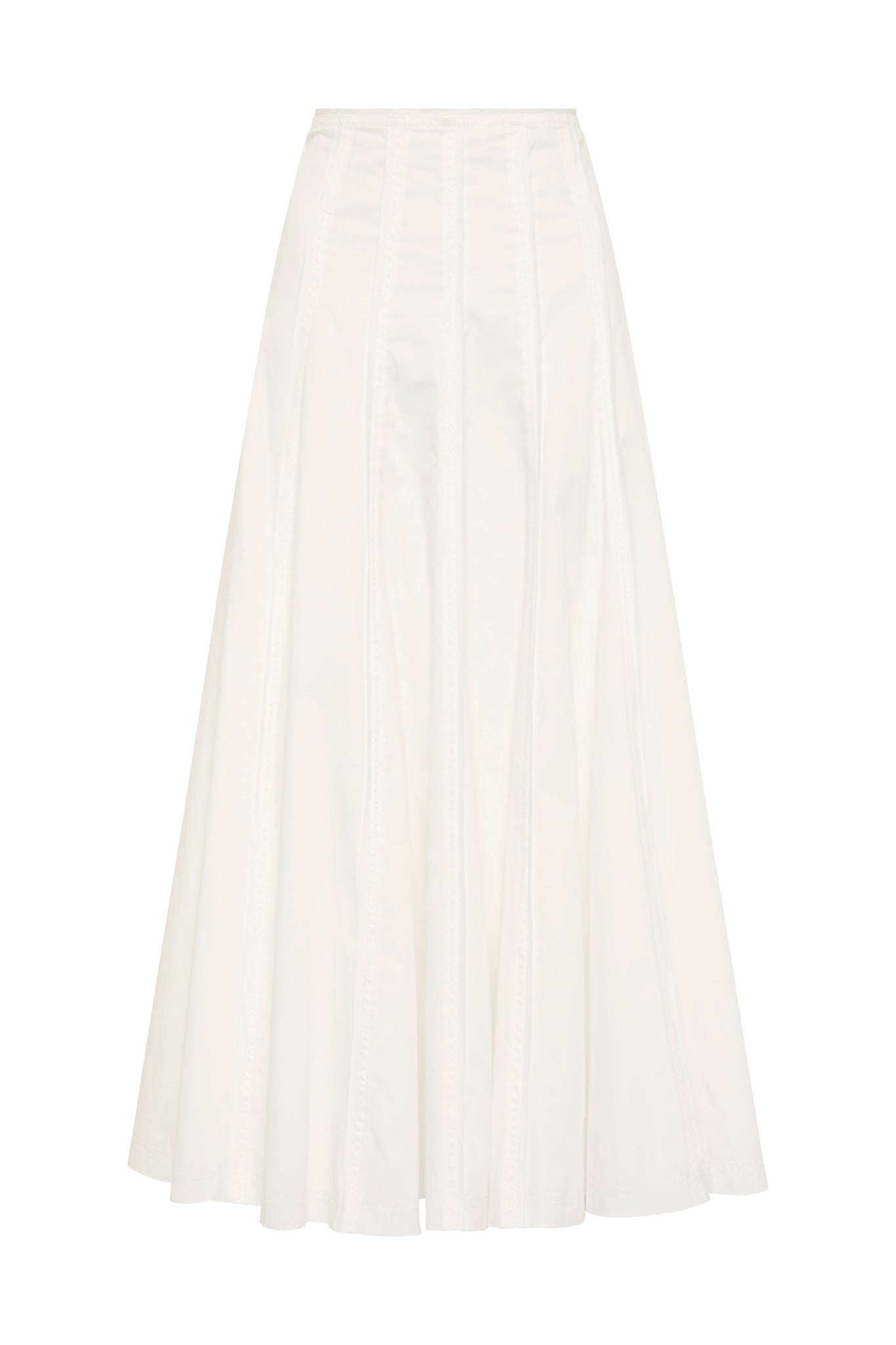 Pleated midi skirt ivory hotsell