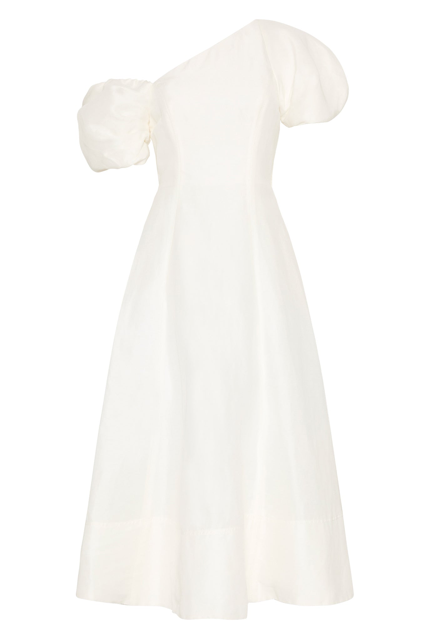 Arista Tulip Sleeve Midi Dress, Ivory