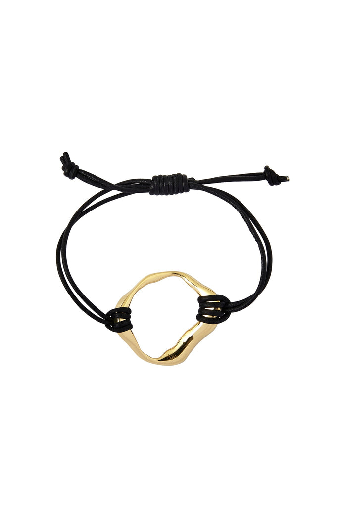 Splice Organic Leather Ring Bracelet