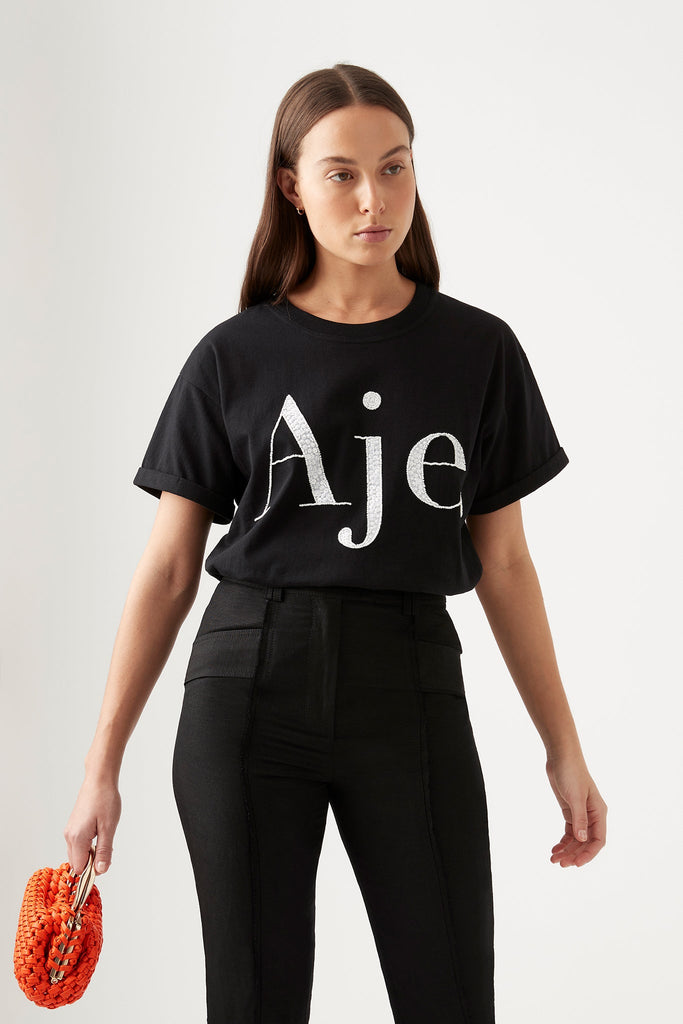 aje cropped tee